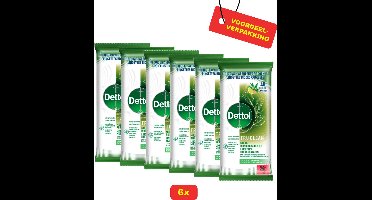 6x Dettol Tru Clean Eucalyptus & Lime Doekjes- Voordeelverpakking!