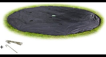 EXIT Groundlevel Trampoline Afdekhoes ø244cm - Trampoline Beschermhoes - Weerbestendig - Rond - Afdekzeil