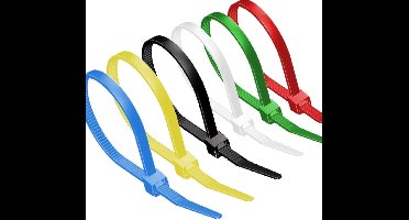 Tie-wraps 100 x 2,5mm / diverse kleuren (100 stuks)