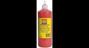 Plakkaatverf, 1 liter, rood