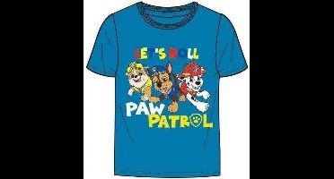 Paw patrol Nickelodeon T-shirt. Koningsblauw. Maat 116 cm / 6 jaar