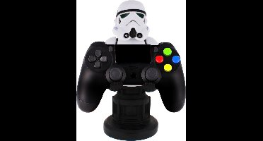 Cable Guy Remnant Stormtrooper (The Mandalorian) telefoon- en game controller houder met usb oplaadkabel