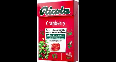 Ricola | Cranberry | Suikervrij | 20 x 50 gram
