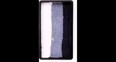 PXP Professional Colours 28 gram one stroke Black Tie - Geleverd in doosje ivm beschadigen - Carnaval splitcake optocht festival thema feest