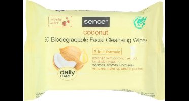 Sence Gezichtsreinigingsdoekjes Coconut 20 stuks