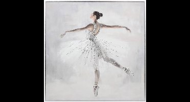 Canvasdoek met danseres, glanzende details VIVI