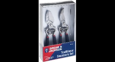 Spear & Jackson Traditionele Gesmede bypass- en aambeeldsnoeischaren - Snoeischaren- takkenschaar - Bypass- cadeau voor man - cadeau voor vrouw - bloemenschaar - Tuinscharen set - heggenschaar - papegaaienbek