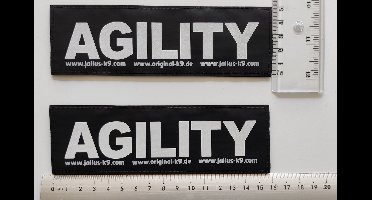 Julius K9 Tekstlabel – Agility Groot