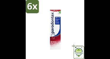 Parodontax – Tandpasta – Extra Fresh – 75 ml - Voordeelverpakking - 6 stuks - Tandpasta voor bloedend tandvlees - Gezond tandvlees