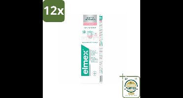 Elmex Tandpasta Sensitive Professional Gum Care 75 ml - Voordeelverpakking - 12 stuks - Gevoeligheid - Tandarts aanbevolen