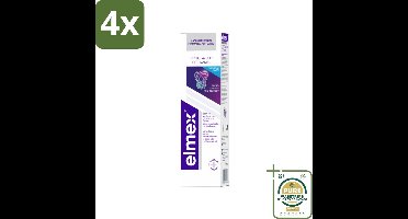 Elmex Tandpasta Glazuur Professional Opti-Glazuur 75 ml - Voordeelverpakking - 4 stuks - Tanderosie - Tandenbescherming