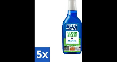 5 x Blue Wonder Vloerreiniger 750 ml - Vloerreiniger - Schoonmaken - Vloer - Reinigen - Vuil