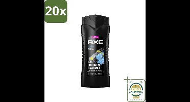 20 x Axe XL - 3-in-1 Douchegel - Alaska - Ocean Air & Bergamot - 12hrs Long Lasting Scent - 400 ml - Grootverpakking - Douchegel - Oceaanlucht - Bergamot - Frisheid - 3-in-1