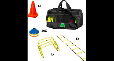 AXI Sporttas met sportuitrusting 4-in-1 - Pionnen - Loopladder - Horden - Markeerschijven