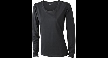 Daiber Dames/dames T-Shirt met lange mouwen (Medium Long-Sleeved) (Zwart)
