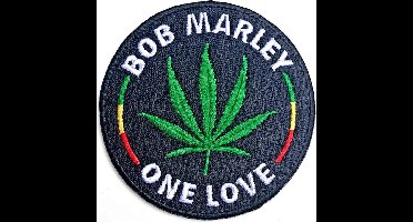 Bob Marley - Leaf Patch - Zwart