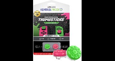 KontrolFreek Performance Thumbsticks - Switch 1 Joycon - Splash Groen/Roze