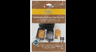 NoStik Airfryer liner set a 4 stuks