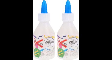 Topwrite Hobby lijm - 2x - 100 ml - transparant - snel drogend - met doseerdop - kindvriendelijk