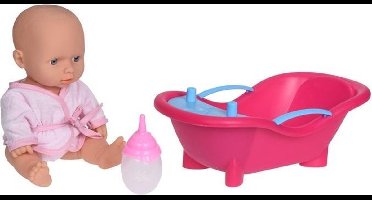 Tender Toys Babypop Met Accessoires Roze 30 Cm