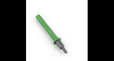 HT Instruments 404-IECV Banaanstekker Bananenbus, Bus 4 mm, Steekaansluiting 4 mm CAT III 1000 V, CAT IV 600 V Groen 1