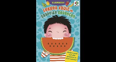 Tactic Selecta Lekker Fruit en Grappige Groente - Kleur- en Activiteitenboek - Gezond Eten Ontdekken - Puzzelboek voor Kinderen - Vanaf 4 Jaar
