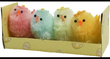 Decoris Kip chenille gekleurd