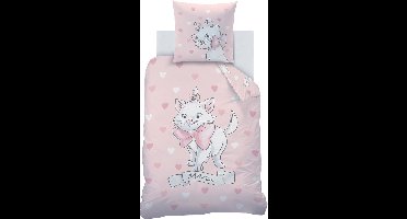 Disney Aristocats Dekbedovertrek Love - Eenpersoons - 140 x 200 cm - Katoen