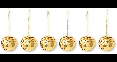 vtwonen - Kerstballen - Papier - Goud - 12 cm - Set van 2