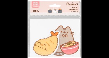 Grupo Erik Pusheen - Pack Of 2 Sushi Roll Vinyl 2 Sticker Set - Multicolours