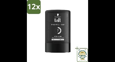 Taft - Unlimited Hold 7 - Styling Gel - Onbegrensde hold - 300 ml - Voordeelverpakking - 12 stuks - Unlimited Hold - Sterke fixatie