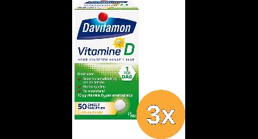 3x Davitamon D kind smelttablet (50 tabletten)