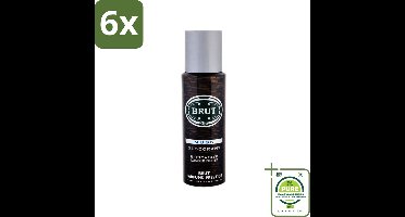 Brut - Deodorant - Spray - Musk - Klassieke mannengeur - 200ml - Voordeelverpakking - 6 stuks - Brut Musk - Deodorant spray