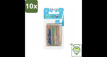 10 x Jordan Tandenstokers Double Ended Regular 100 stuks per verpakking - Grootverpakking - Tandenstoker - Tandenstokers - Tanden Reinigen - Tandplak Verwijderen - Interdentale Ruimte Reinigen