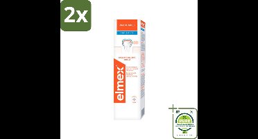 Elmex Tandpasta Anti-Cariës Gentle White 75 ml - Voordeelverpakking - 2 stuks - Anti cariës - Whitening tandpasta
