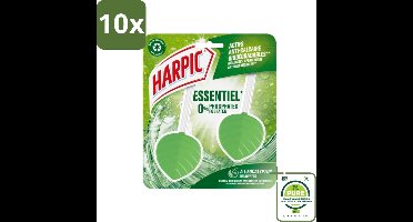 10 x Harpic - Toiletblok - Eucalyptus - Met Natuurlijke Essentiële Oliën - 2 Blokjes - Grootverpakking - Toiletblok - Toilet Reiniging - Eucalyptus Geur - Milieuvriendelijk - Fosfaatvrij