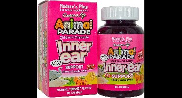 Children's Chewable Inner Ear Support, Natural Cherry Flavor (90 Animals) - Nature's Plus
