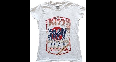Kiss - Destroyer Tour '78 Dames T-shirt - XS - Wit