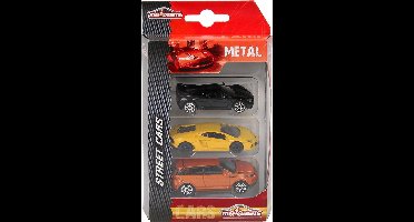 Majorette Gietijzeren Auto's 3 Stuks Assorti