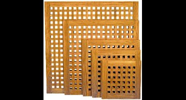 ARC Marine Blokrooster 100 x 50 cm - teakhouten vloerdeel