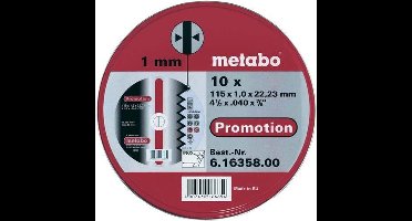 Metabo 616358000 Doorslijpschijvenset RVS