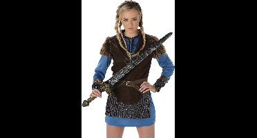 Vegaoo - Blauw Viking kostuum voor vrouwen