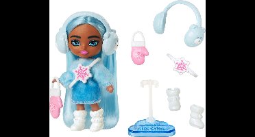 Barbie Extra Fly Mini Mini's Pop Fly Snow - 8 cm groot - Verzamelfiguur