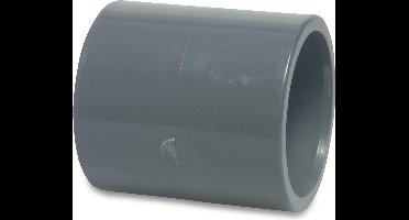 Mega Sok PVC-U 63 mm lijmmof 16bar grijs KIWA