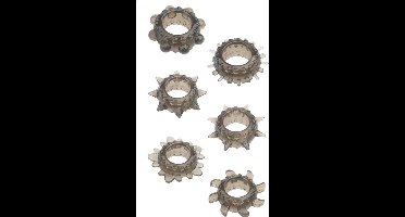 Dreamtoys Menzstuff 6pc Stretchable Ring set Penisring - Zwart