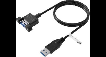 EFB Elektronik K5265SW.0,5V2 USB-kabel USB 3.2 Gen 1 (3.1 Gen 1) 0,5 m USB A Zwart