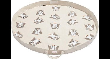 3 Sprouts - Play Mat Bag - White Owl