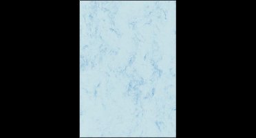Sigel designpapier A4 met motief marmer blauw tweezijdig 200 grams 50 vel