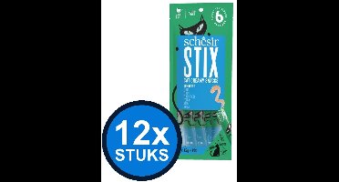 12x Schesir - Kattensnack - Tonijn - 6x15g