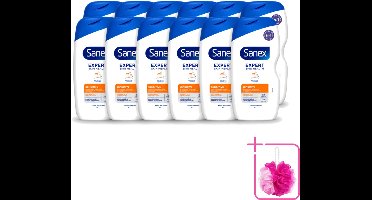 12 x Sanex - Douchegel - Expert Skin Health Sensitive - Voor Gevoelige Huid - 400 ml - Bulkverpakking - Gevoelige huid - Douchegel